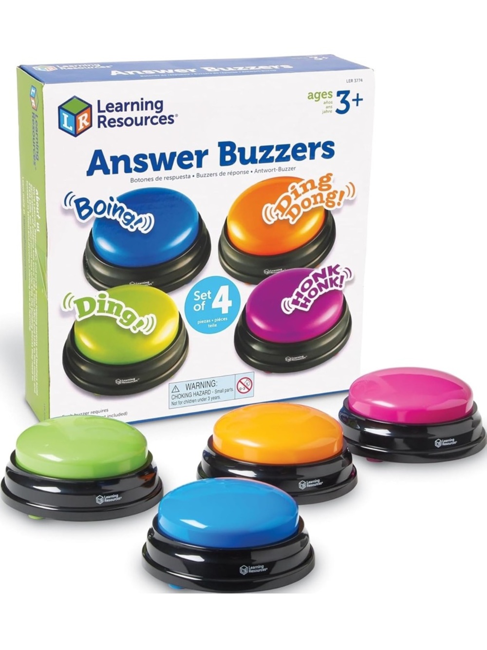 Learning Resources Answer Buzzers - Classroom Family Game Trivia Participation